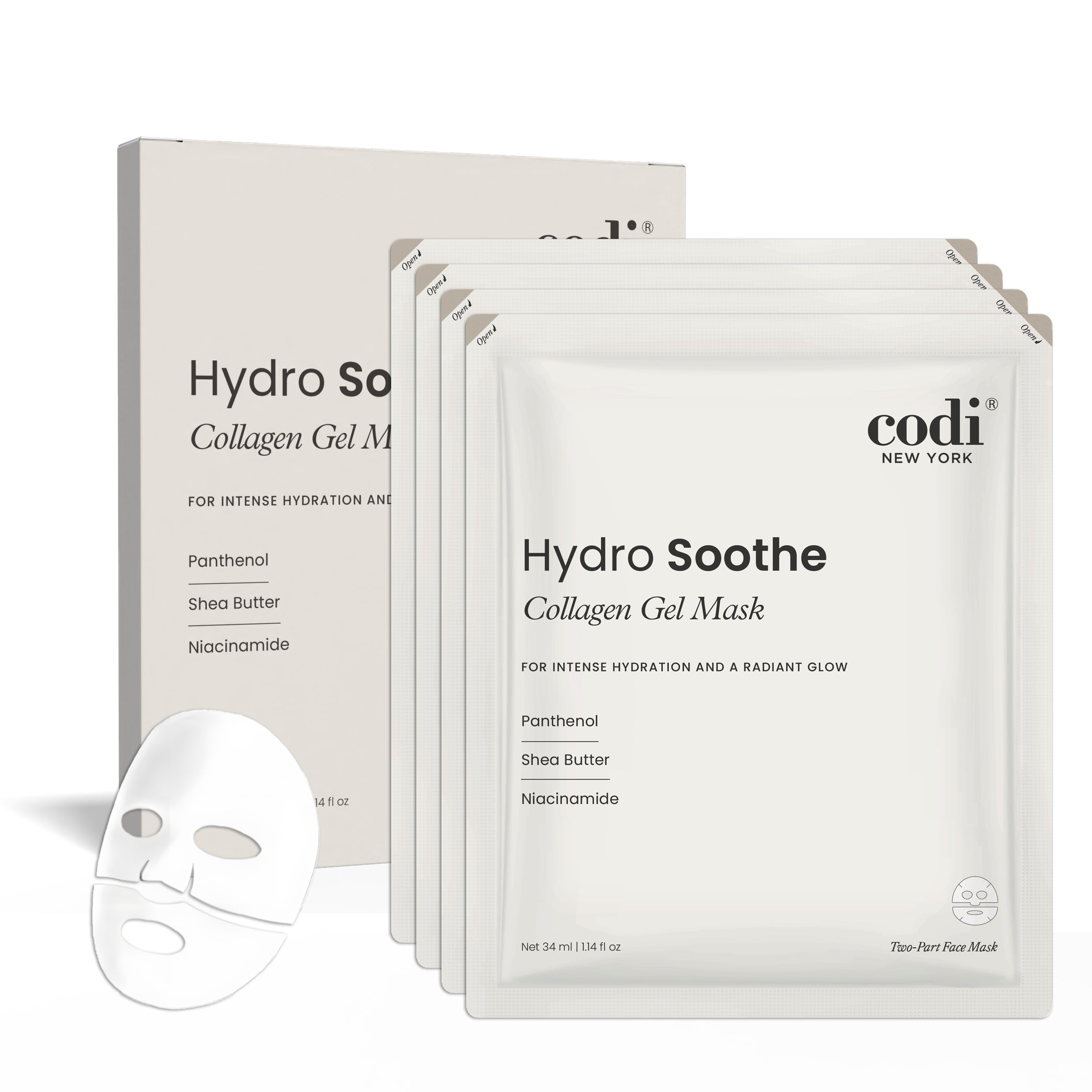 Collagen Gel Mask - Hydro Soothe (4 Sheets)