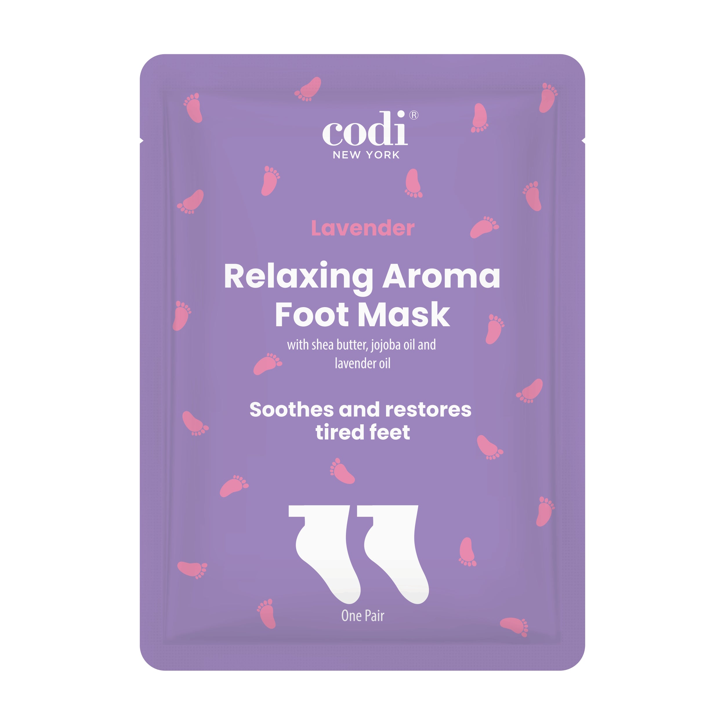 Relaxing Aroma Foot Mask (6 Pairs) - Lavender
