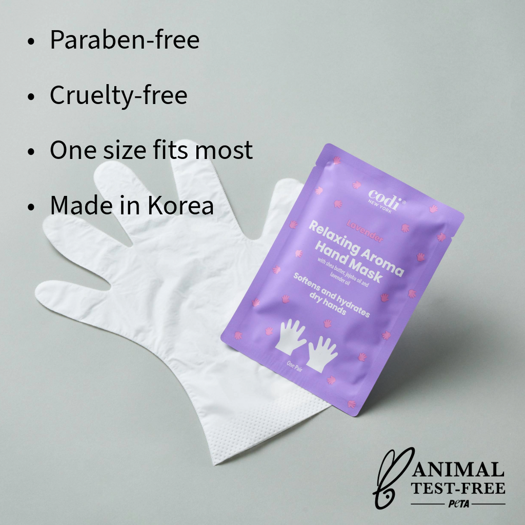 Relaxing Aroma Hand Mask (6 Pairs) - Lavender