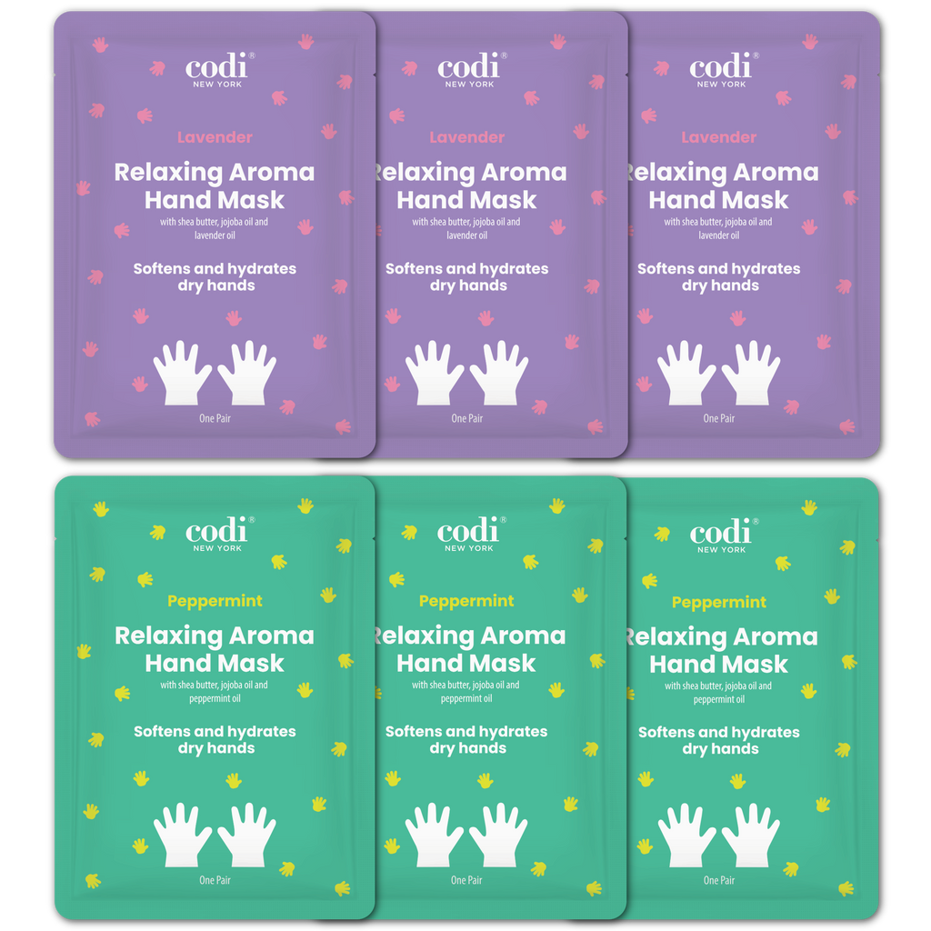 Relaxing Aroma Hand Mask (6 Pairs) - Lavender & Peppermint